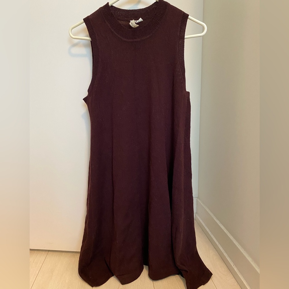 Moiety maroon sweater dress